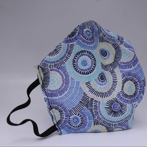 BLUE SWIRLS FILTERED FACE MASK